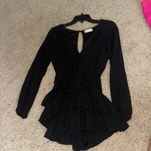 Mini Black Romper dress